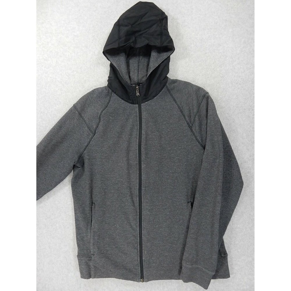 LuLuLemon Athletica TECH Full Zip Hoodie Jacket (Mens Large) Gray